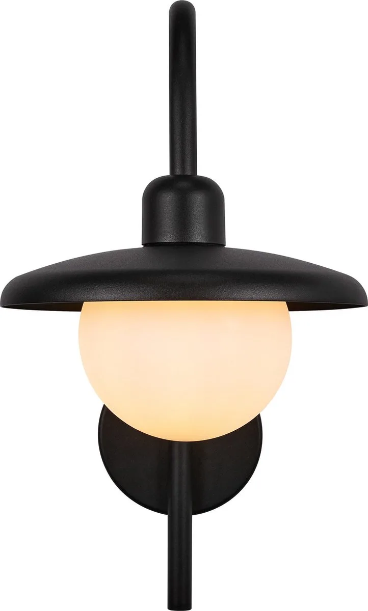 Berlo-wandlamp-E27-zwart van Nordlux in Zwart – productfoto