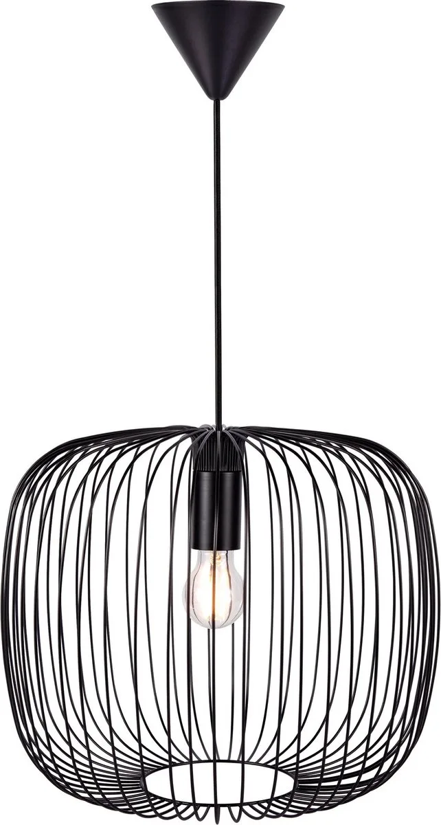 Beroni 40-hanglamp-E27-metaal-zwart von Nordlux in Zwart – Produktfoto