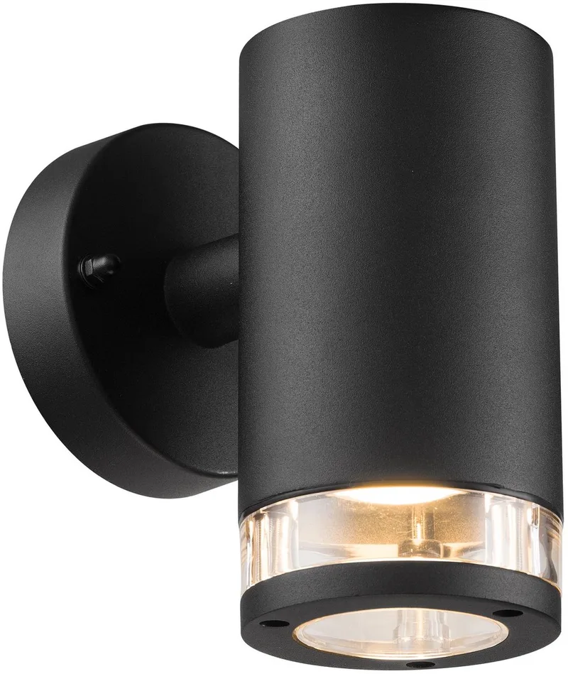 Birk-wandlamp-Single-GU10-zwart van Nordlux in Zwart – productfoto