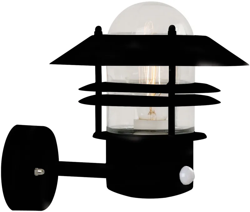 Blokhus-wandlamp-Up-Sensor-E27-zwart von Nordlux in Zwart – Produktfoto