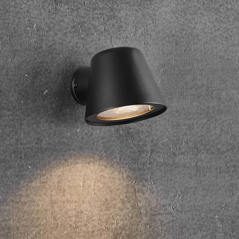 Buitenwandlamp Aleria, metaal von Nordlux in Zwart – Produktfoto