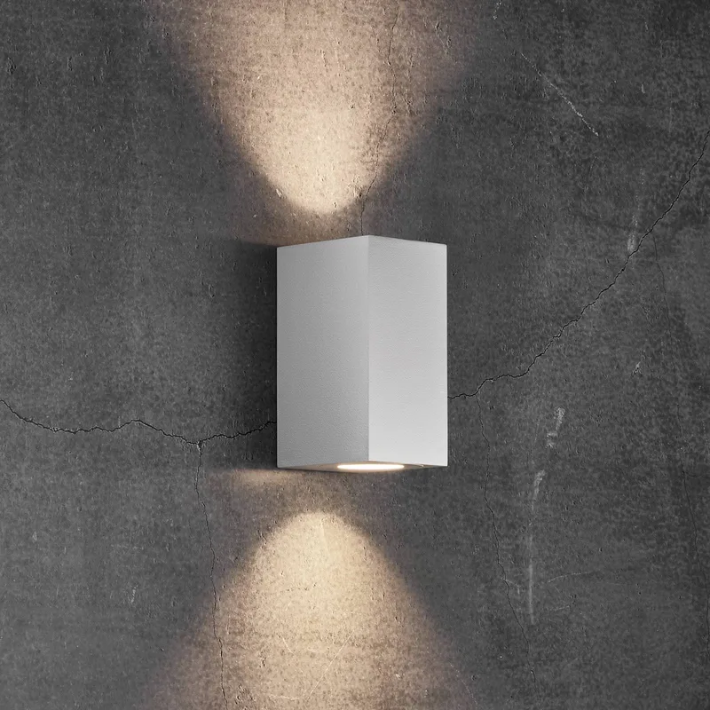Buitenwandlamp Canto Maxi Kubi 2, 17 cm von Nordlux in Wit – Produktfoto