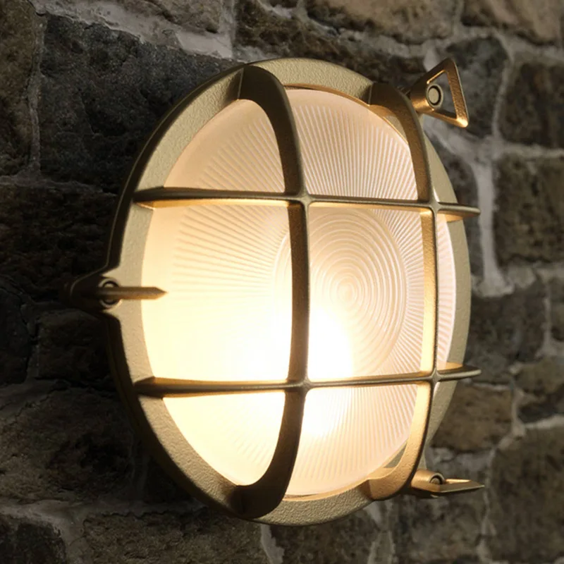 Buitenwandlamp Polperro, messing von Nordlux in Messing, helder – Produktfoto