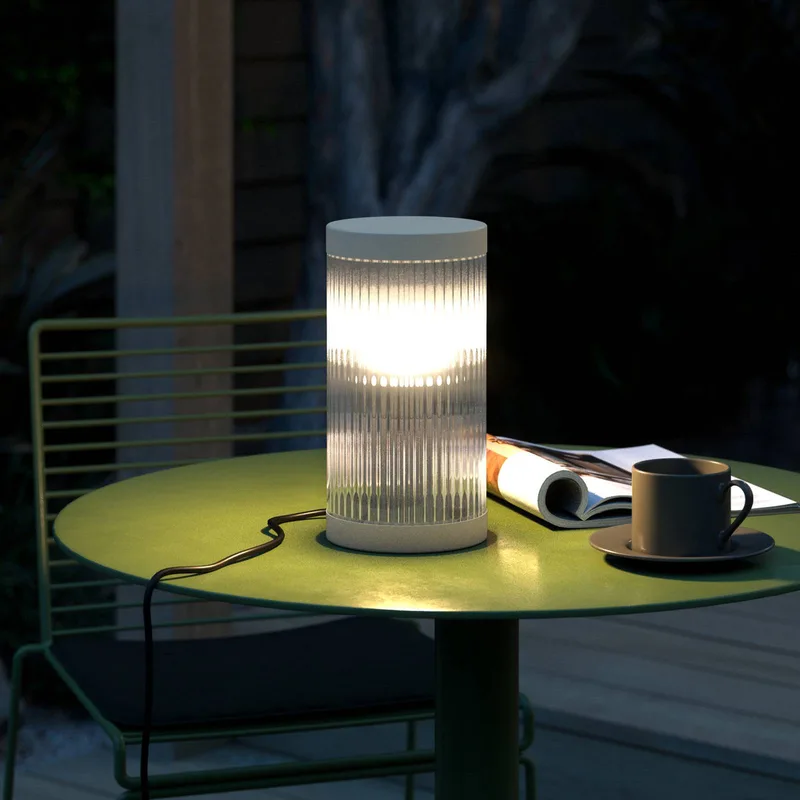 Coupar tafellamp voor buiten, Sander by Nordlux in Zand, transparant – product photo