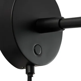 Darci korte wandlamp, projectie 33,5 cm von Nordlux in Schwarz – Produktfoto 3 von 4