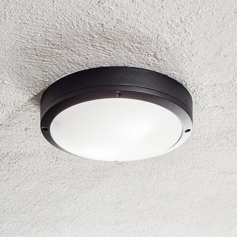 Desi 28 - een plafondlamp voor buiten de Nordlux en Wit, zwart – photo du produit