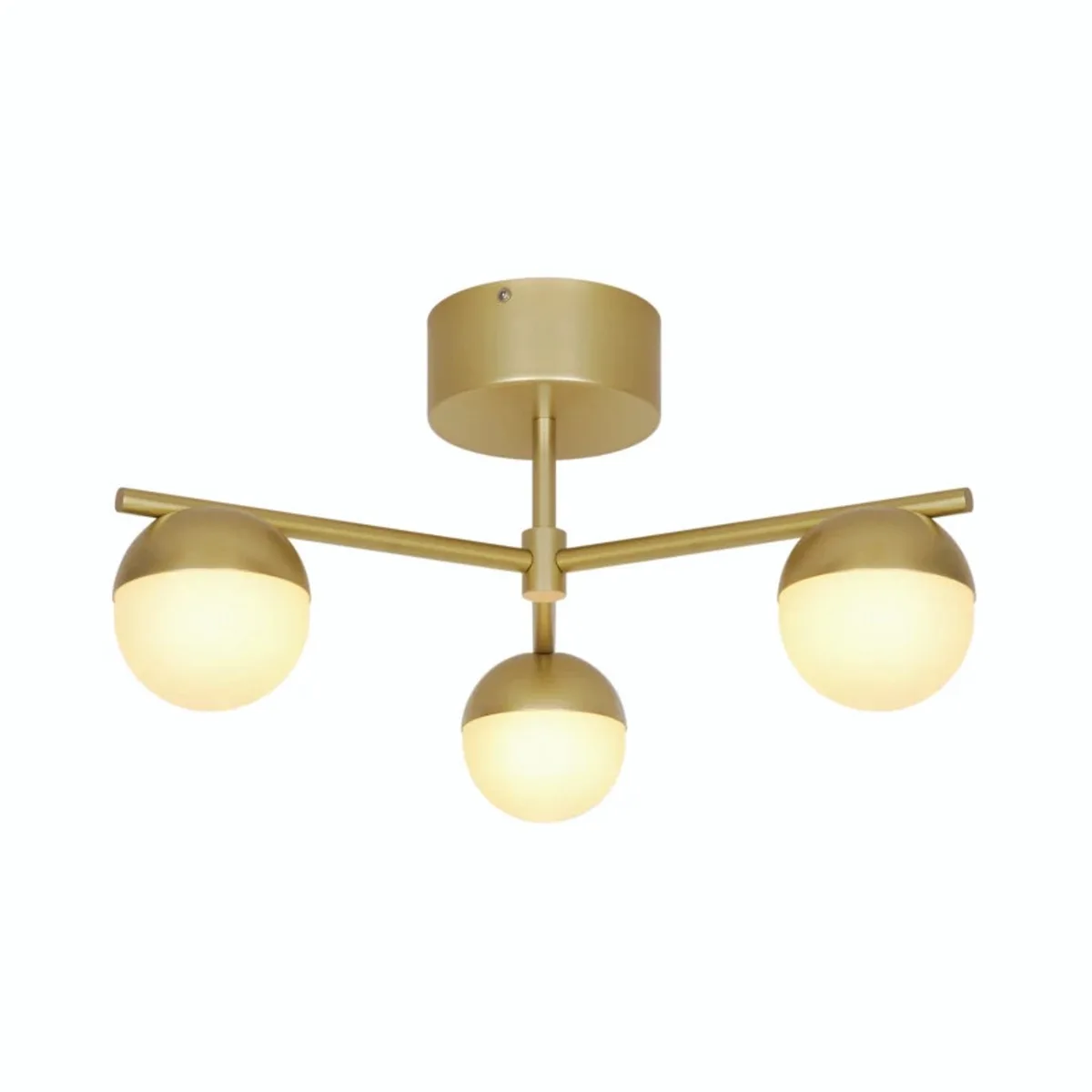 Doos 2x Nordlux Contina LED Plafondlamp | 3x G9 Max 5W | Dimbaar van Nordlux in Messing – productfoto