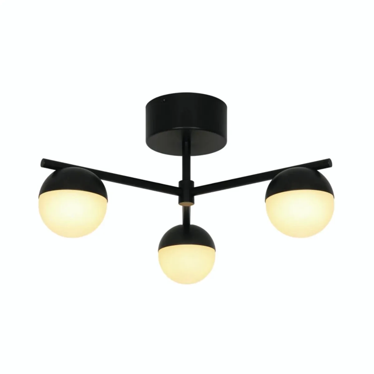 Doos 2x Nordlux Contina LED Plafondlamp | 3x G9 Max 5W | Dimbaar von Nordlux in Schwarz – Produktfoto