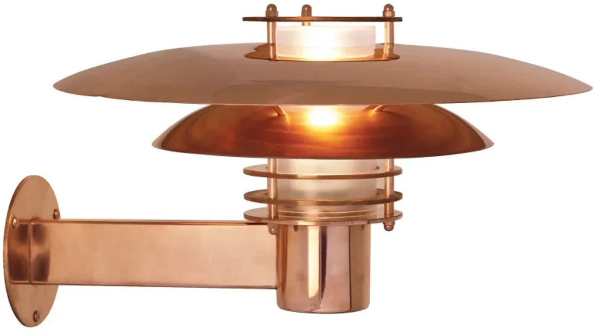 Doos 2x Nordlux Phoenix LED Wandlamp | 1x E27 Max 16W | ip44 | Dimbaar | Bruin från Nordlux i Koppar – produktbild
