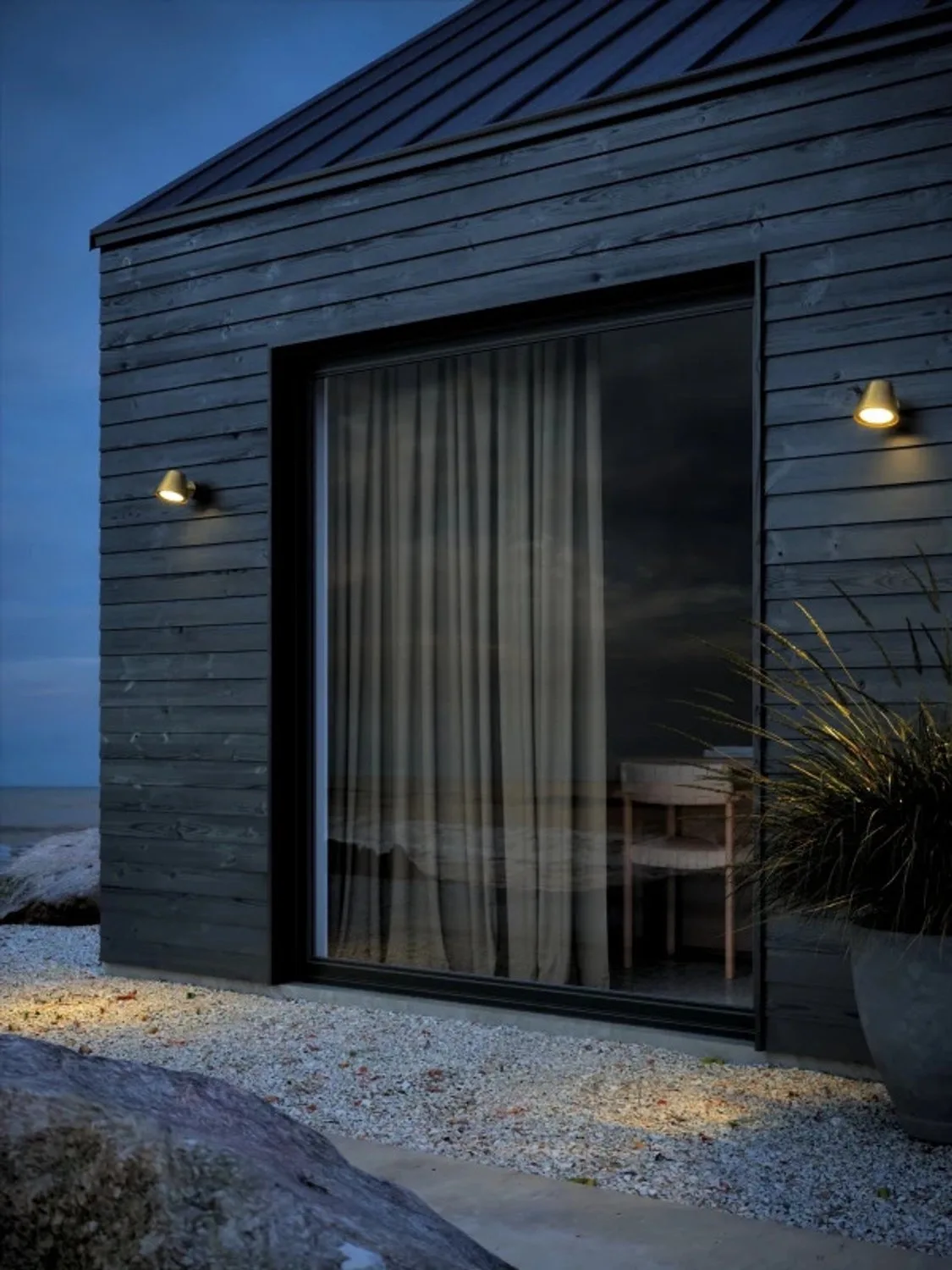Doos 3x Nordlux Aleria LED Wandlamp | 1x GU10 Max 35W | ip44 | Dimbaar | Goud van Nordlux in Messing – productfoto