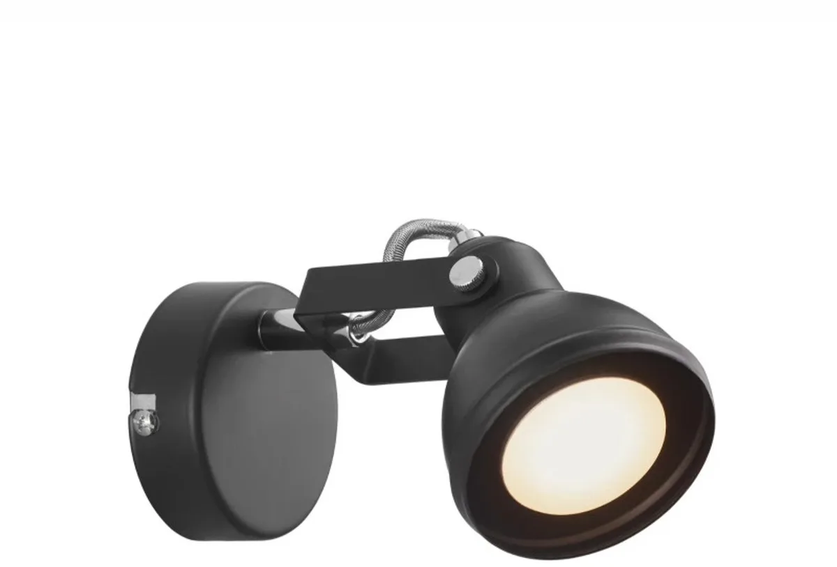Doos 3x Nordlux Aslak LED Wandlamp | 1x GU10 Max 35W | Dimbaar van Nordlux in Zwart – productfoto