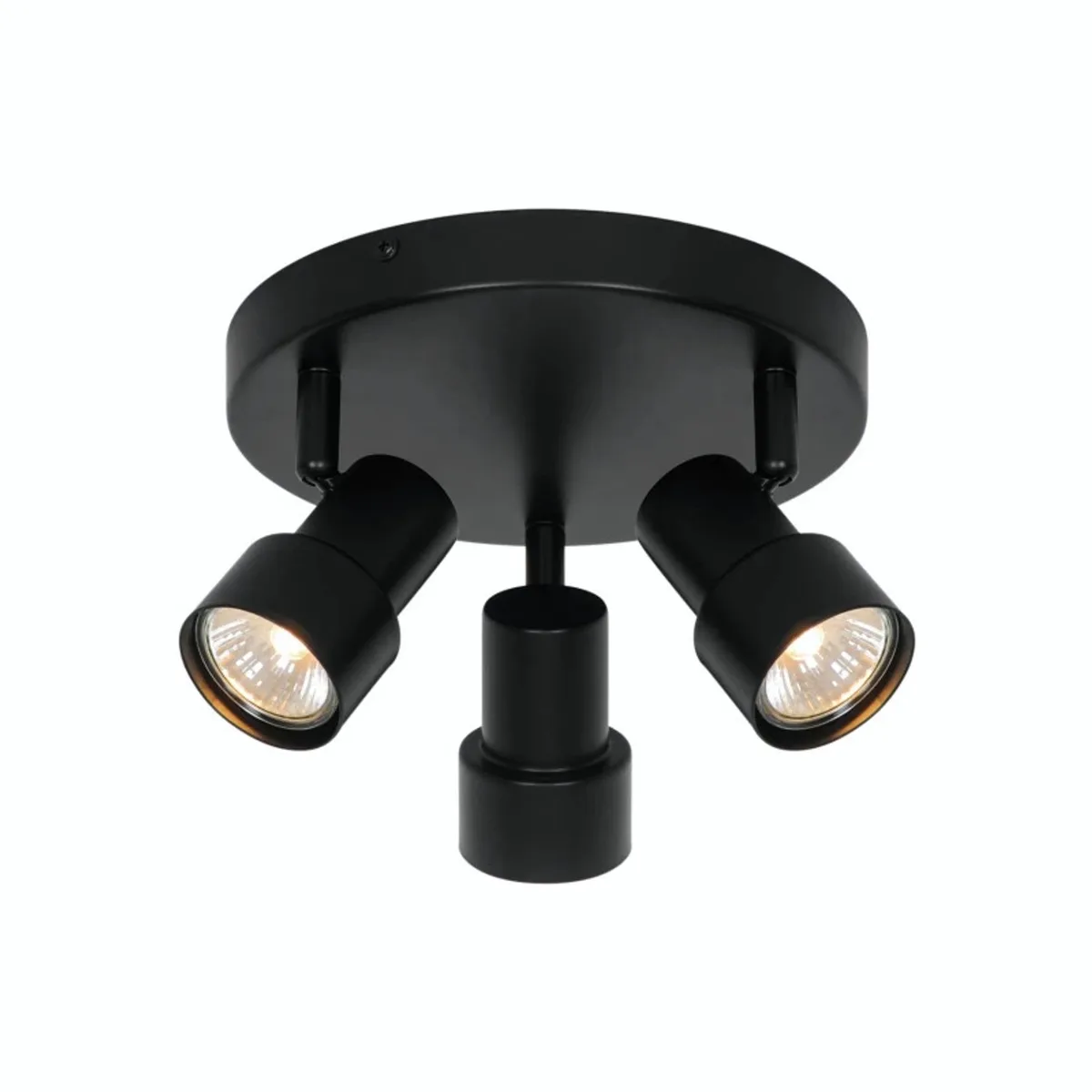 Doos 3x Nordlux Boston LED Plafondlamp | 3x GU10 Max 5W | Dimbaar van Nordlux in Zwart – productfoto