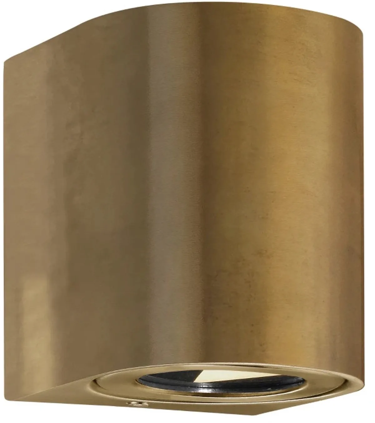 Doos 3x Nordlux Canto LED Wandlamp | 10.6W 3000K 500lm 830 | ip44 | Goud van Nordlux in Messing – productfoto