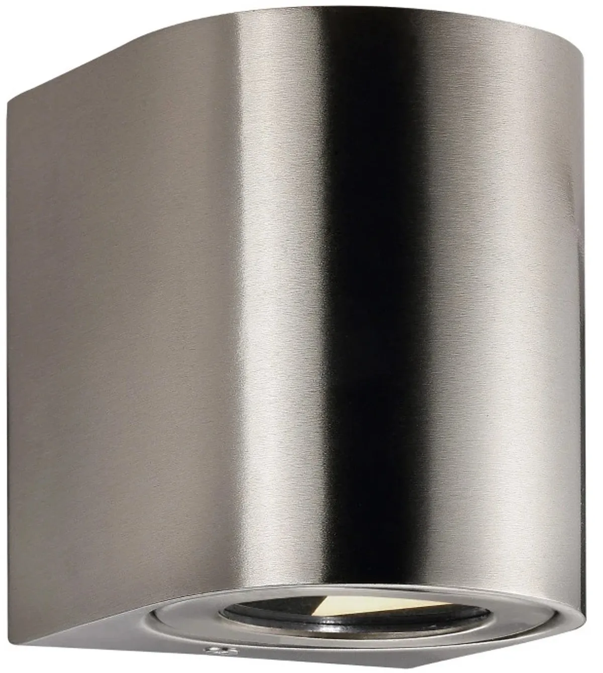 Doos 3x Nordlux Canto LED Wandlamp | 10.6W 3000K 500lm 830 | ip44 | Zilver van Nordlux in Roestvaststaal ( RVS ) – productfoto