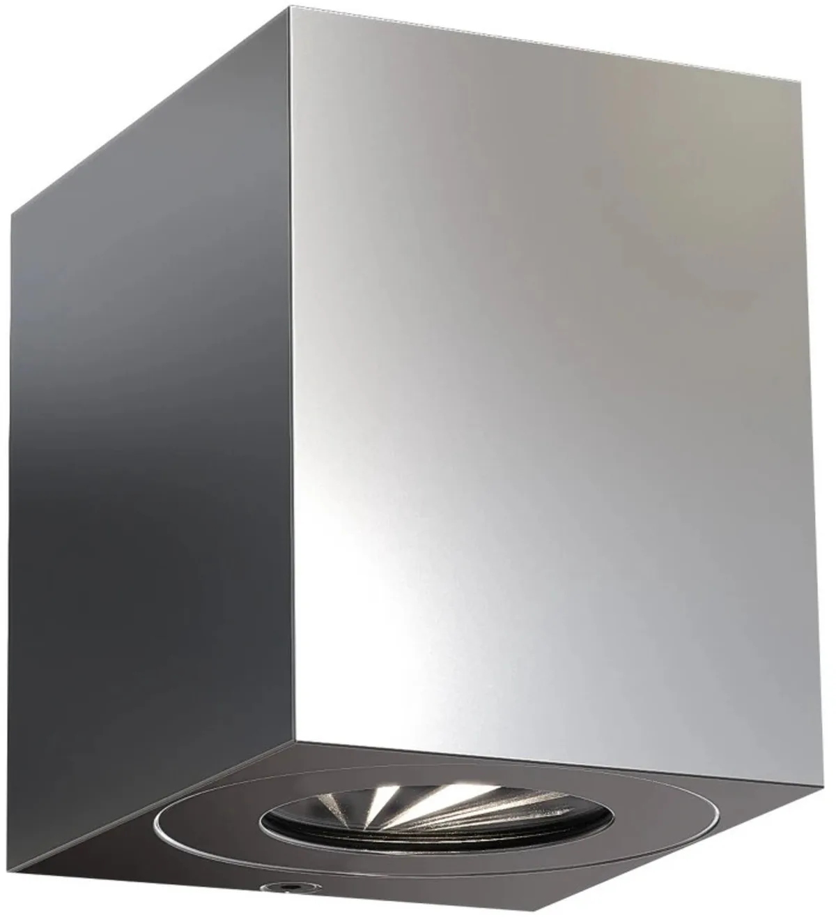 Doos 3x Nordlux Canto LED Wandlamp | 10.6W 3000K 500lm 830 | ip44 | Zilver van Nordlux in Roestvaststaal ( RVS ) – productfoto