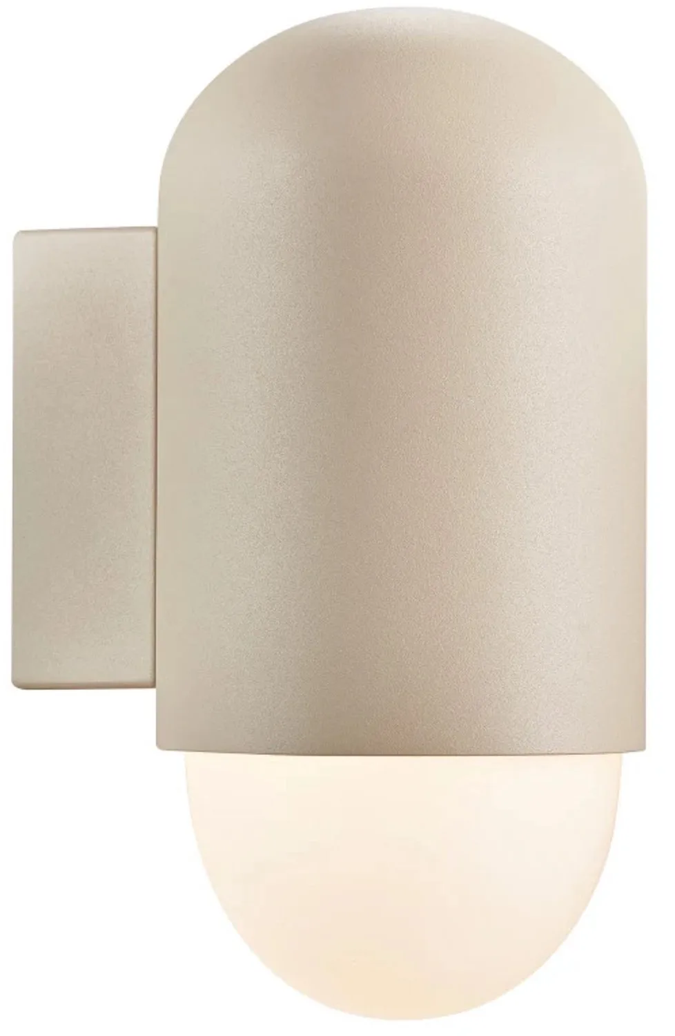 Doos 3x Nordlux Heka LED Wandlamp | 1x E27 Max 60W | ip44 | Dimbaar | Geschuurd van Nordlux in Beige – productfoto