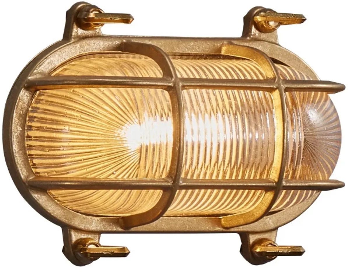 Doos 3x Nordlux Helford LED Wandlamp | 1x E27 Max 12.5W | ip44 | Dimbaar | Goud by Nordlux in Brass – product photo