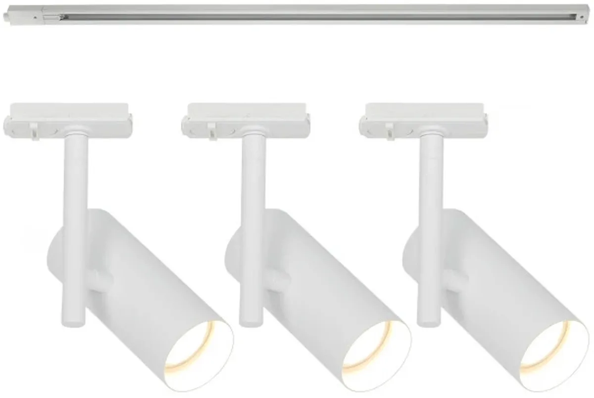 Doos 3x Nordlux Jerome LED Railspot | 3x GU10 Max 8W | Dimbaar fra Nordlux i Hvid – produktbillede