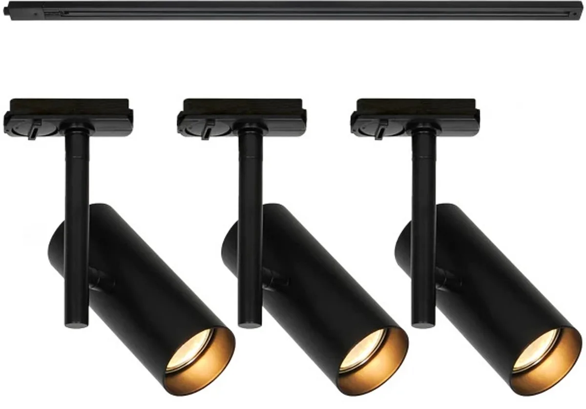 Doos 3x Nordlux Jerome LED Railspot | 3x GU10 Max 8W | Dimbaar de Nordlux en Noir – photo du produit