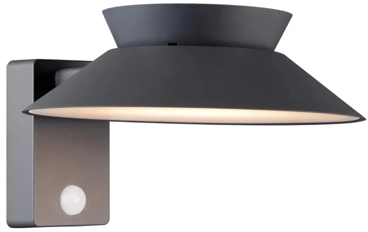 Doos 3x Nordlux Justina LED Wandlamp | 5W 3000K 400lm 830 | ip44 | Bewegingssensor de Nordlux en Anthracite – photo du produit