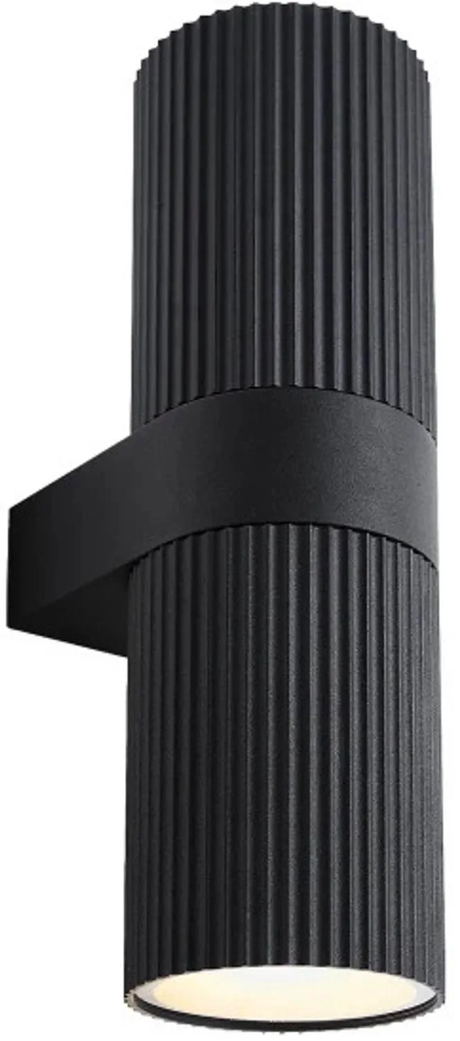 Doos 3x Nordlux Kyklop LED Wandlamp | 2x E27 Max 15W | ip54 | Dimbaar van Nordlux in Zwart – productfoto