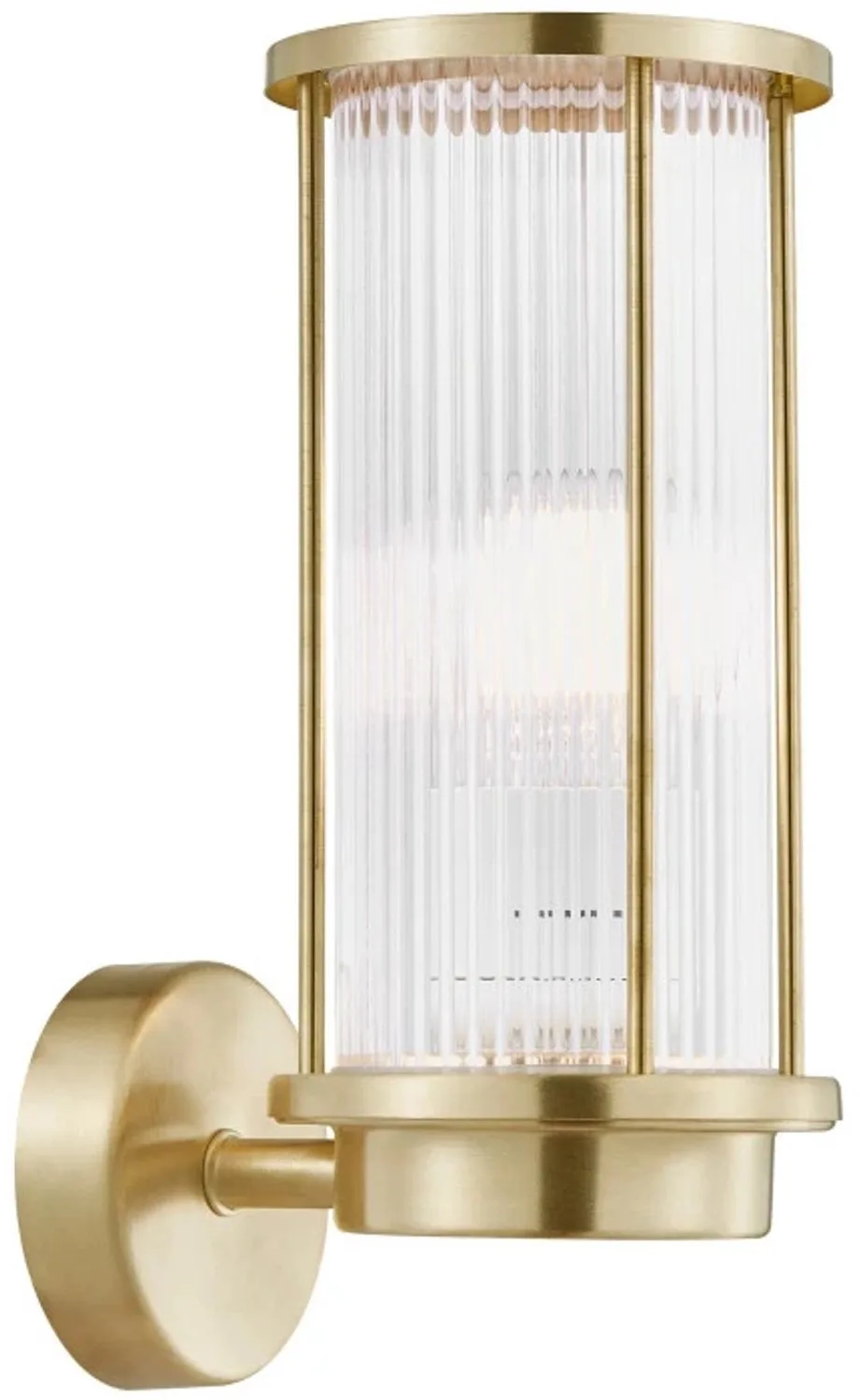 Doos 3x Nordlux Linton LED Wandlamp | 1x E27 Max 15W | ip44 | Dimbaar | Goud by Nordlux in Brass – product photo