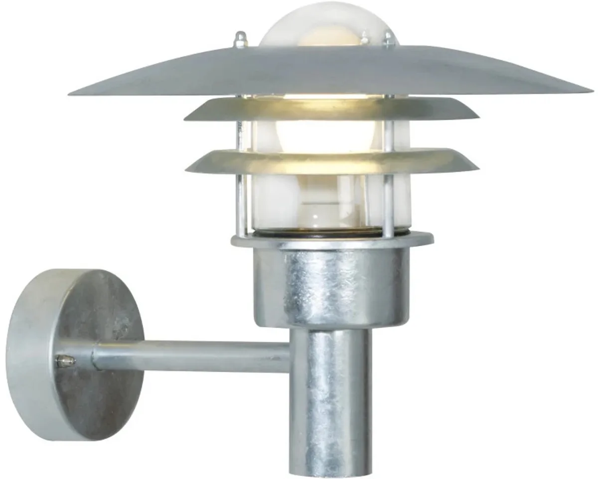 Doos 3x Nordlux Lønstrup LED Wandlamp | 1x E27 Max 60W | ip44 | Dimbaar fra Nordlux i Sølv – produktbillede