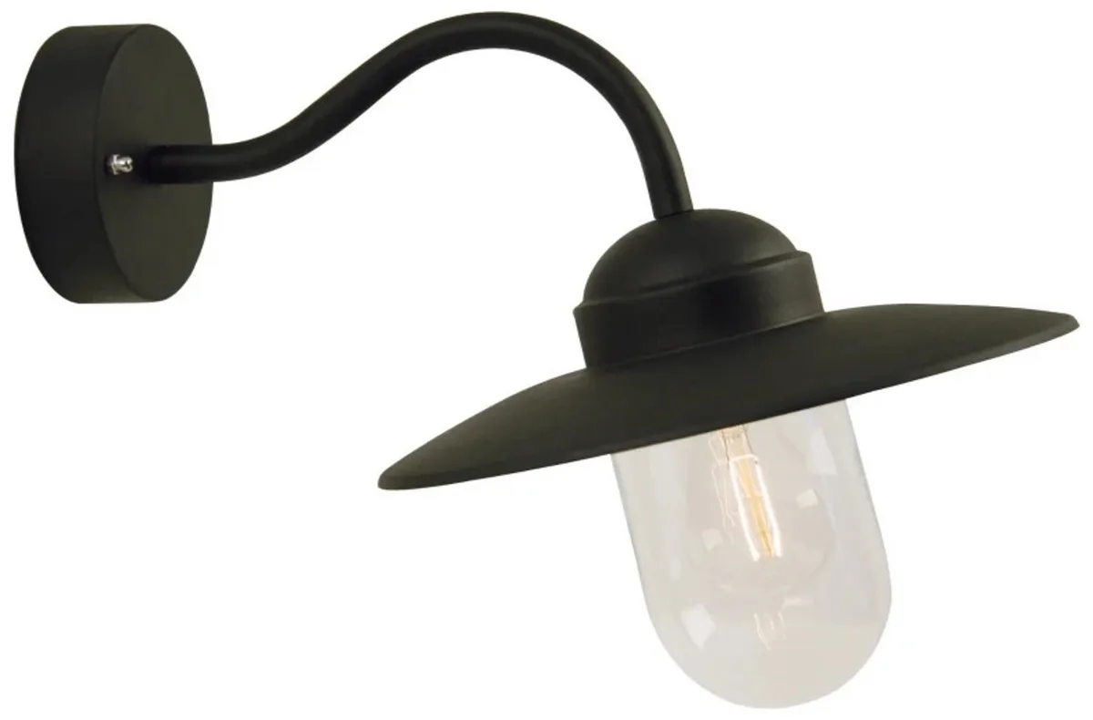 Doos 3x Nordlux Luxembourg LED Wandlamp | 1x E27 Max 60W | ip44 | Dimbaar fra Nordlux i Sort – produktbillede