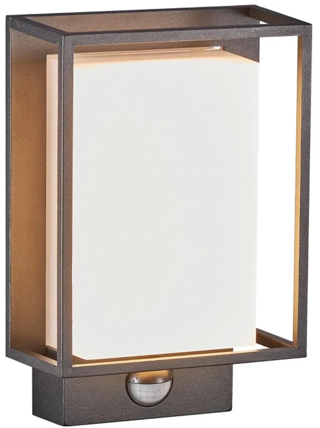 Doos 3x Nordlux Nestor LED Wandlamp | 8W 2700K 550lm 827 | ip44 | Bewegingssensor by Nordlux in Black – product photo