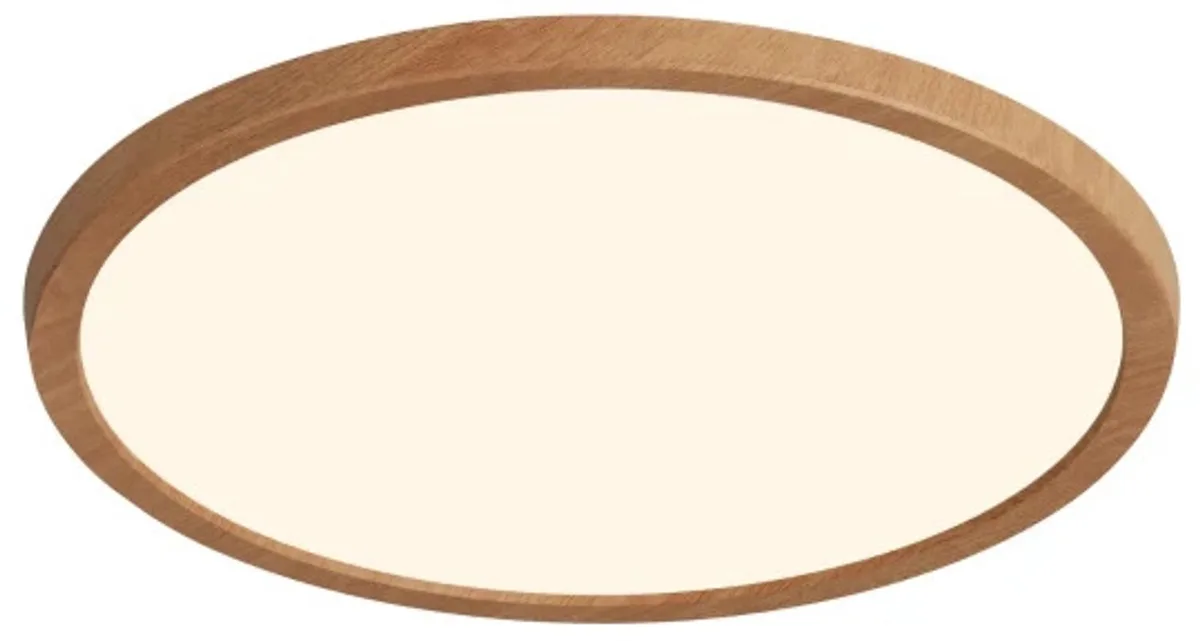 Doos 3x Nordlux Oja LED Plafondlamp | 18W 2700K 1600lm 827 | Dimbaar van Nordlux in Bruin – productfoto