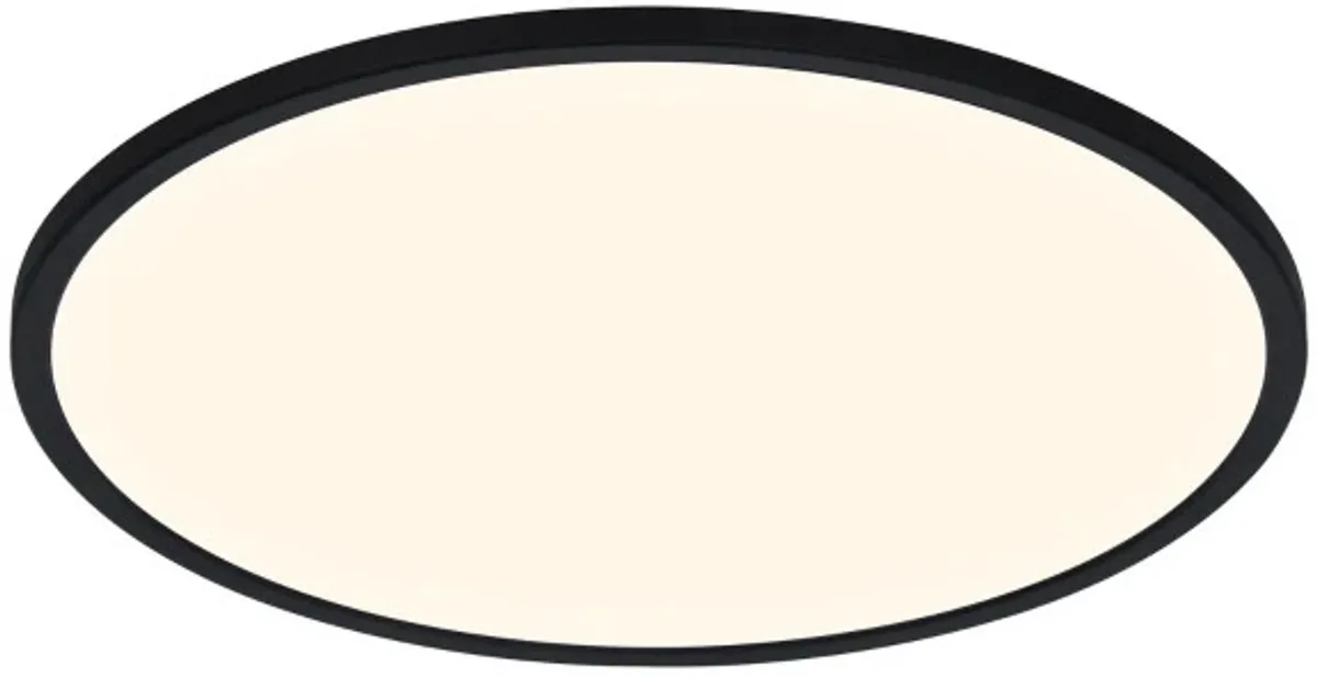 Doos 3x Nordlux Oja LED Plafondlamp | 19W 3000K/4000K 2100lm 830/840 | ip44 fra Nordlux i Sort – produktbillede
