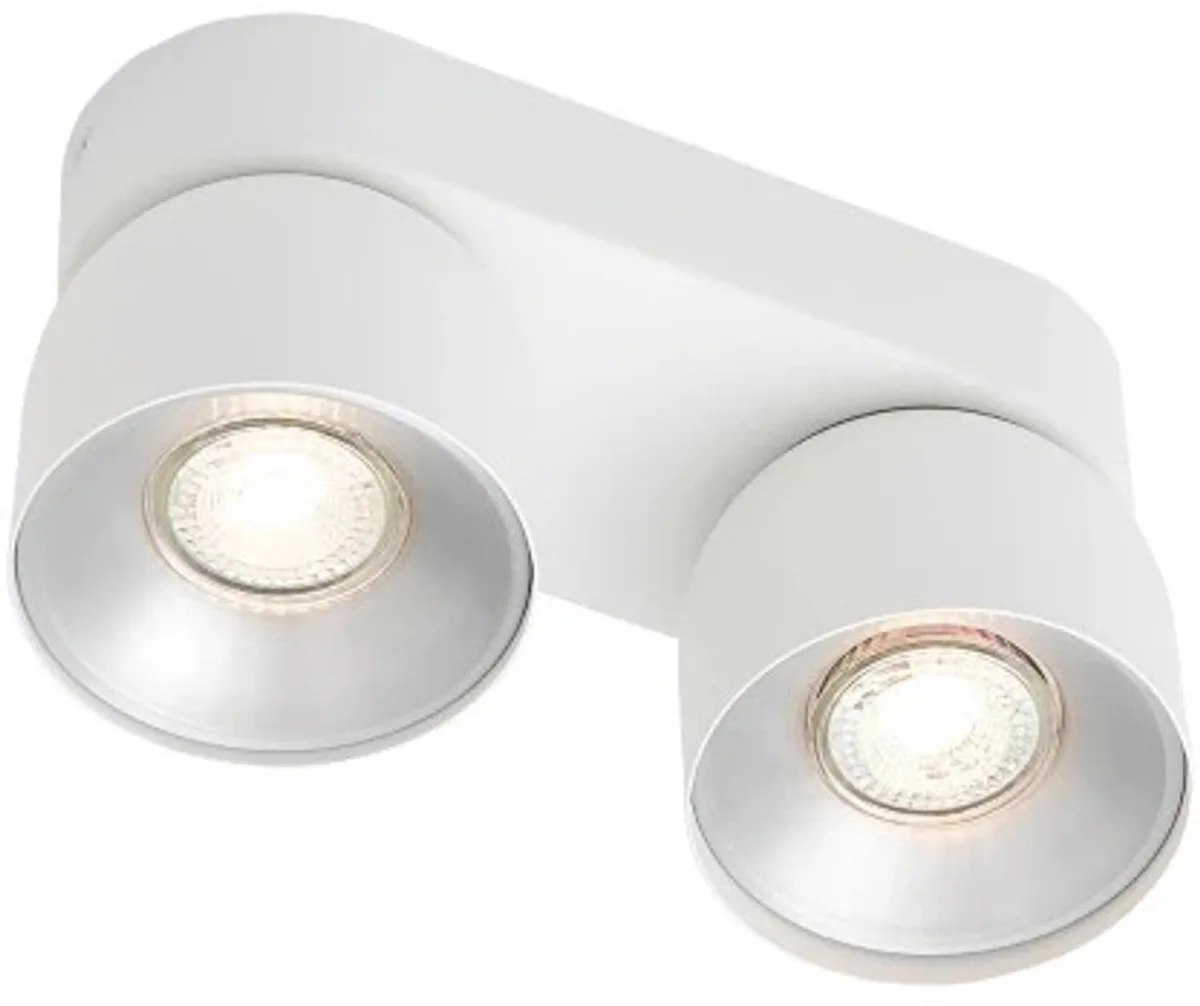 Doos 3x Nordlux Pitcher LED Opbouwspot | 2x GU10 Max 10W | Dimbaar från Nordlux i Vit – produktbild