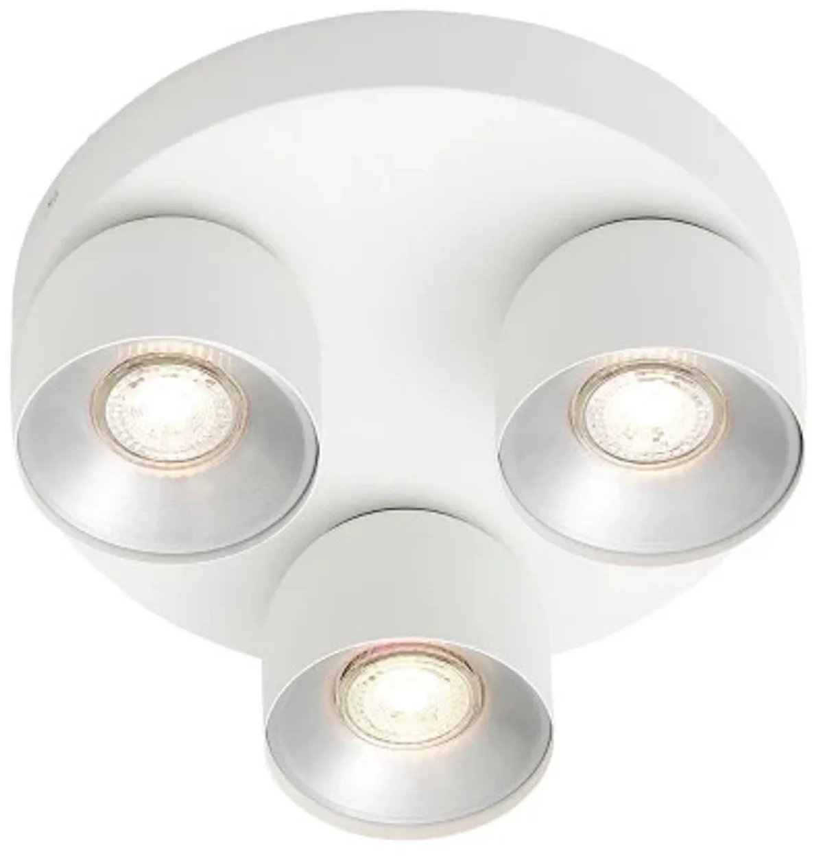 Doos 3x Nordlux Pitcher Ø27cm LED Opbouwspot | 3x GU10 Max 10W | Dimbaar de Nordlux en Blanc – photo du produit