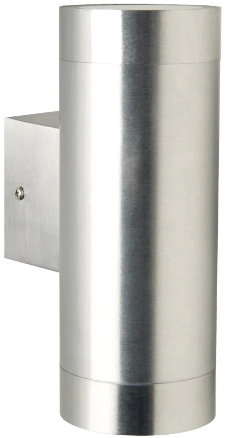 Doos 3x Nordlux Tin LED Wandlamp | 2x GU10 Max 35W | ip44 | Dimbaar | Zilver van Nordlux in Aluminium – productfoto