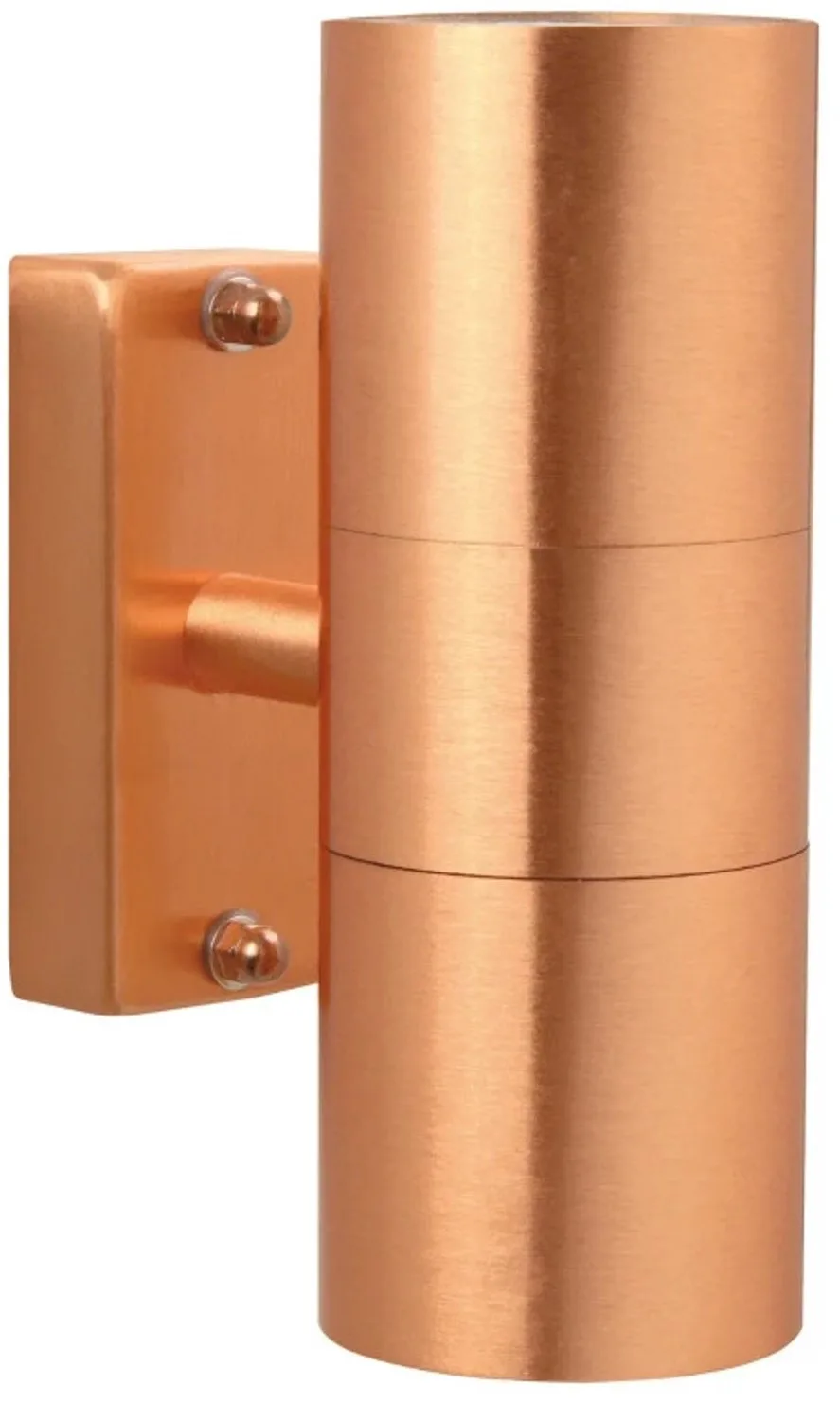 Doos 3x Nordlux Tin LED Wandlamp | 2x GU10 Max 35W | ip44 | Dimbaar | Bruin de Nordlux en Cuivre – photo du produit