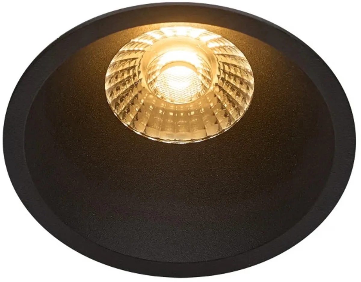 Doos 6x Nordlux Albric Ø90mm LED Inbouwspot | 8W 2700K 590lm 927 | ip44 | Dimbaar van Nordlux in Zwart – productfoto