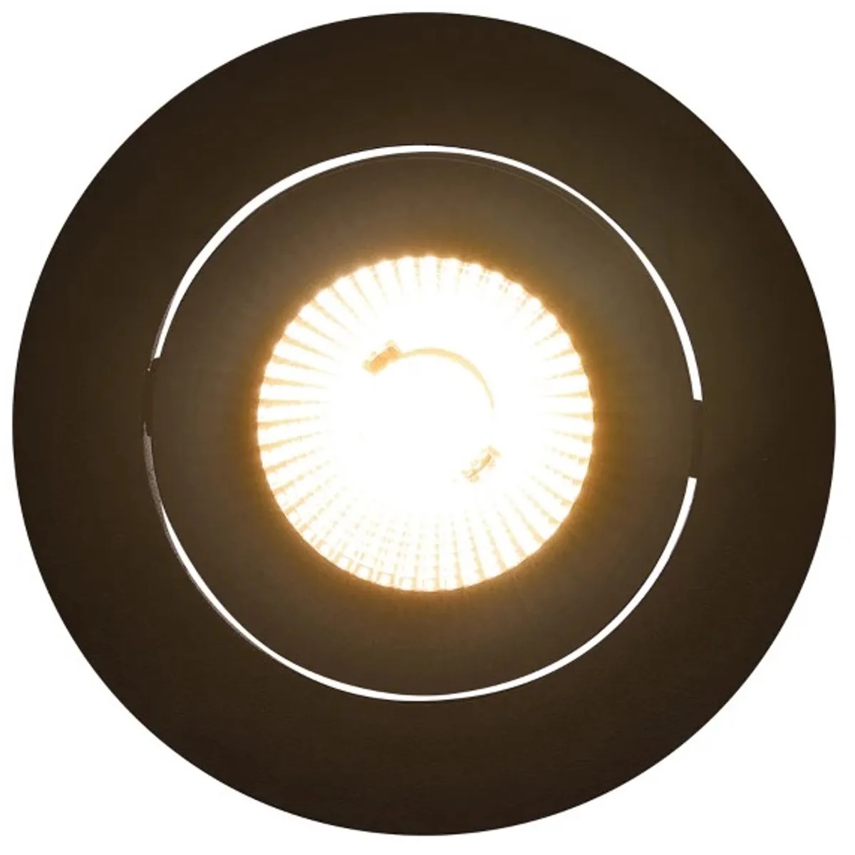Doos 6x Nordlux Aliki Ø96mm LED Inbouwspot | 8W 2700K 580lm 927 | ip44 | Dimbaar van Nordlux in Zwart – productfoto