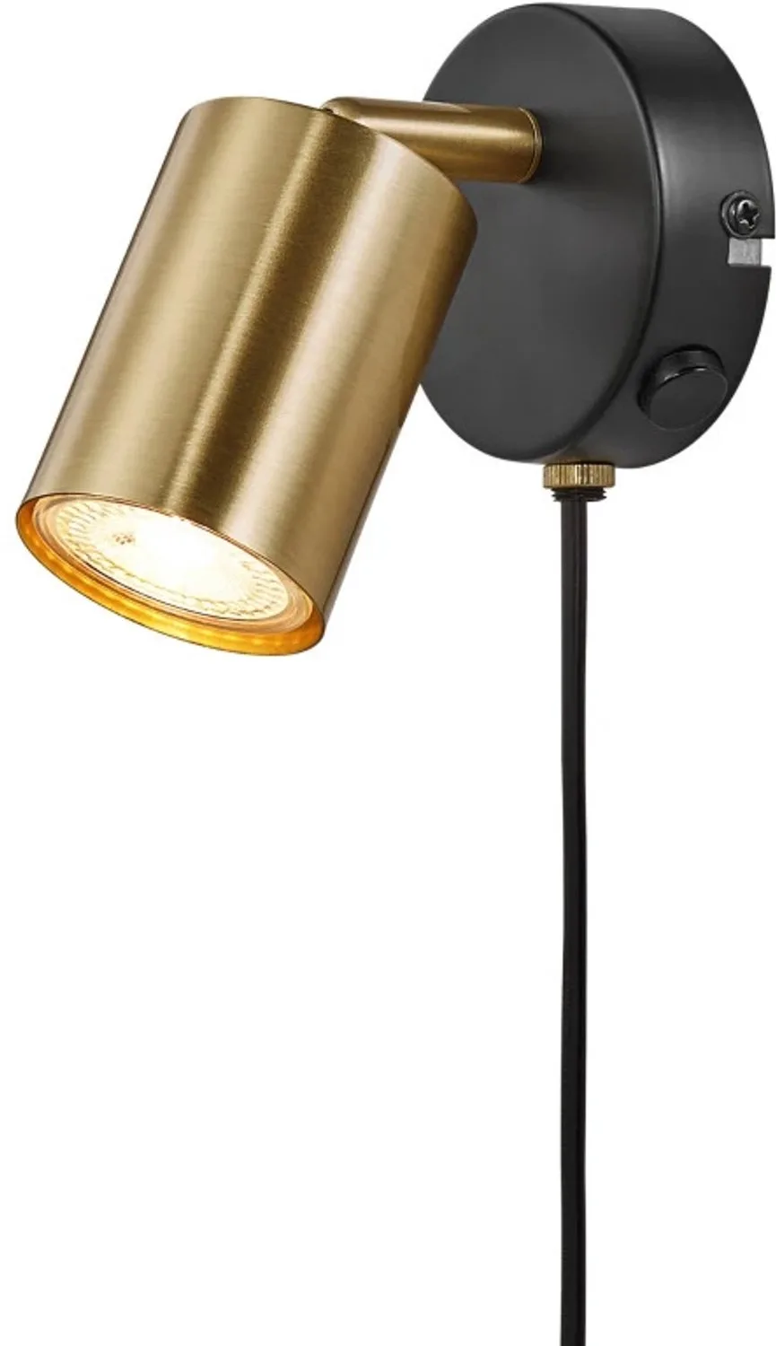 Doos 6x Nordlux Explore LED Wandlamp | 1x GU10 Max 7W | Dimbaar | Goud van Nordlux in Messing – productfoto
