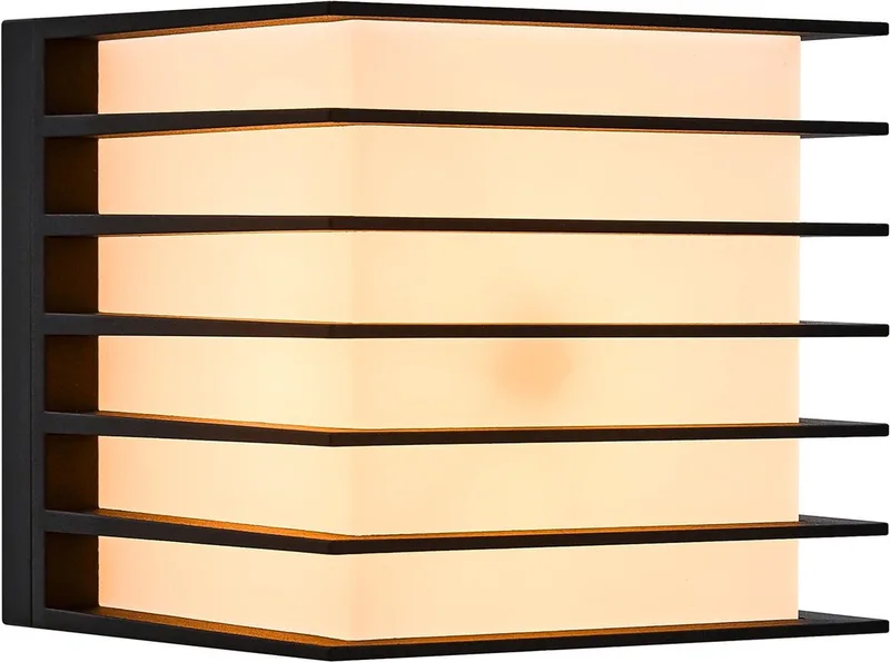 Fluctus 13-wandlamp-E27-zwart by Nordlux in Zwart – product photo