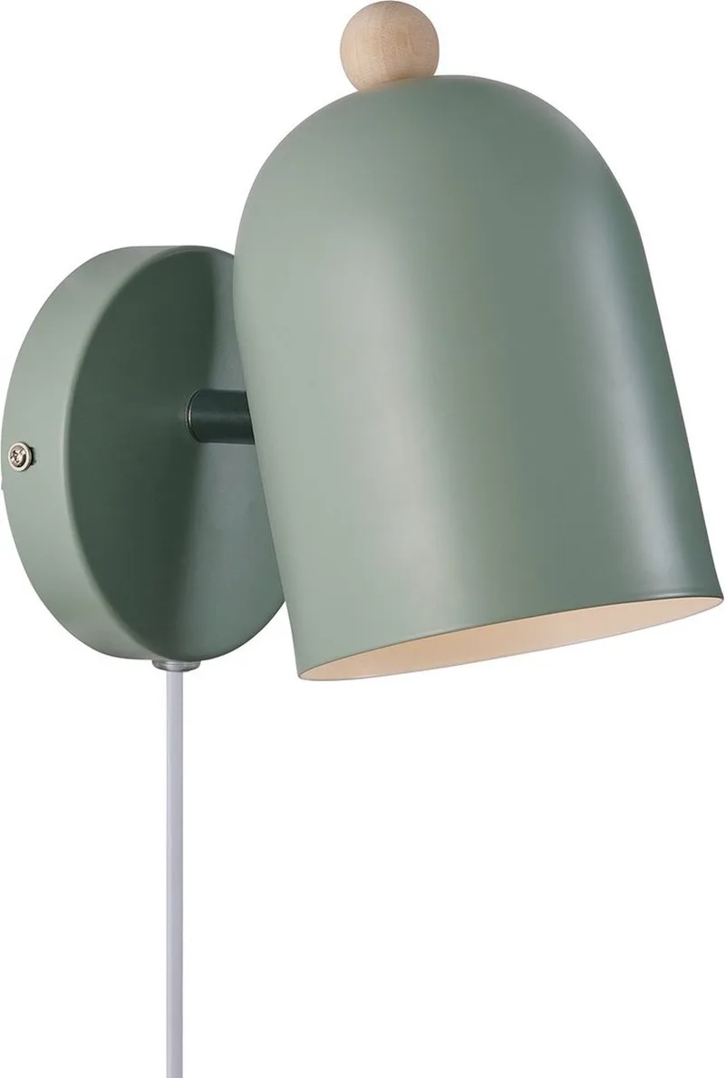 Gaston-wandlamp-E27-pastel groen von Nordlux in Pastel Groen – Produktfoto