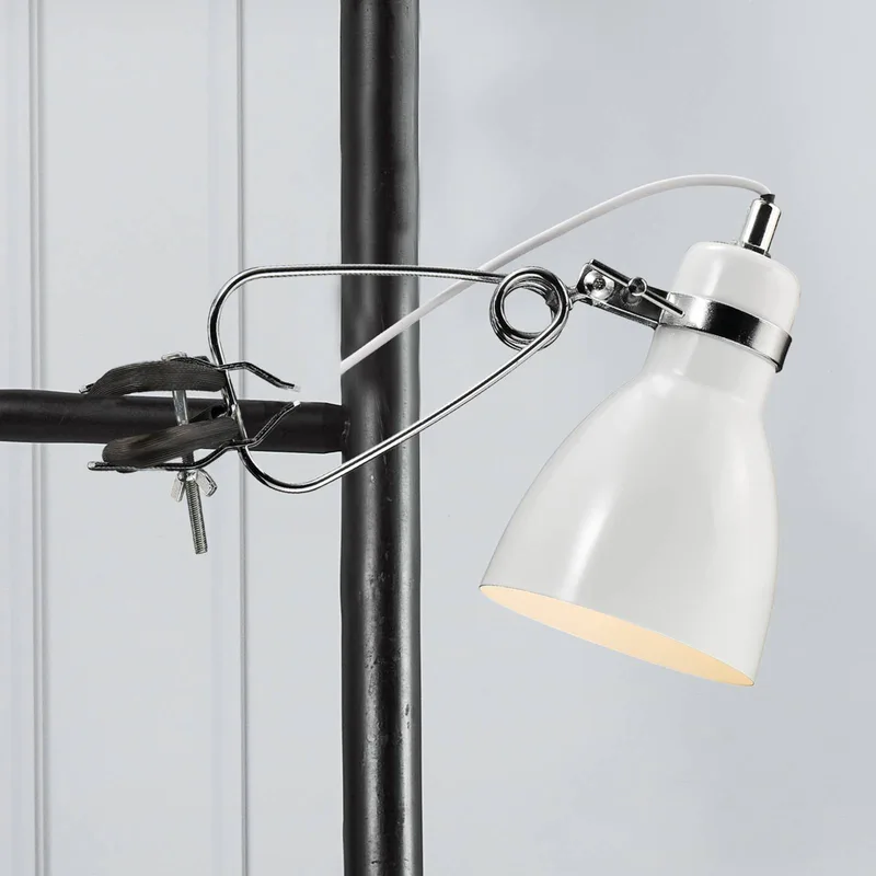 Glanzende klemlamp Clone wit von Nordlux – Produktfoto