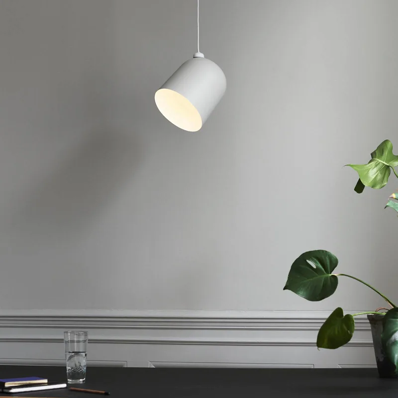 Hanglamp Angle E27, telegrijs de Nordlux en Telegrijs, Blanc – photo du produit