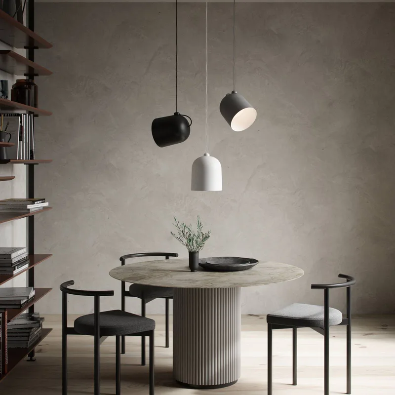 Hanglamp Angle E27, zwart van Nordlux in Zwart, Wit – productfoto 5 van 5