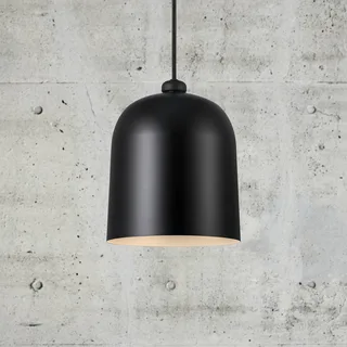 Hanglamp Angle E27, zwart van Nordlux in Zwart, Wit – productfoto 1 van 5