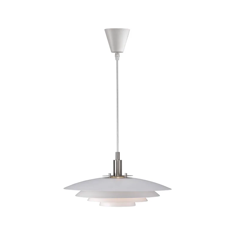 Hanglamp Bretagne met meerlaags kap van Nordlux in Wit – productfoto