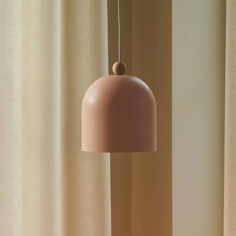 Hanglamp Gaston, kap van metaal von Nordlux in Rosé – Produktfoto