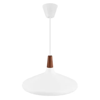 Hanglamp Nori Ø 39 cm, wit van Nordlux in Wit, Donker hout – productfoto 4 van 4