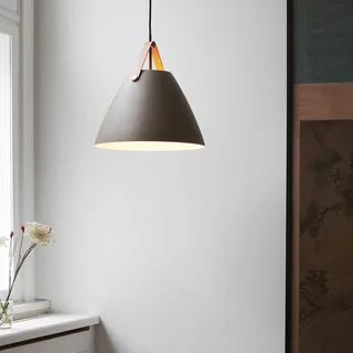 Hanglamp Strap met metalen kap beige, 36 cm fra Nordlux i Beige, Lichtbruin – produktbillede 3 af 4