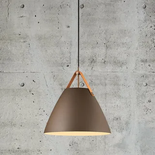 Hanglamp Strap met metalen kap beige, 36 cm fra Nordlux i Beige, Lichtbruin – produktbillede 4 af 4