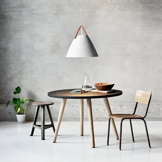 Hanglamp Strap met metalen kap Ø 48 cm fra Nordlux i Hvid – produktbillede 1 af 3